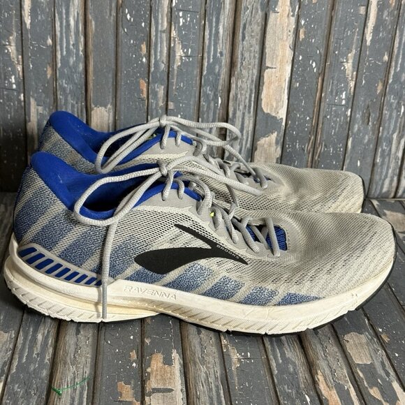 Brooks Ravenna 10 Shoes Mens Size 7 Gray Blue Support Road...